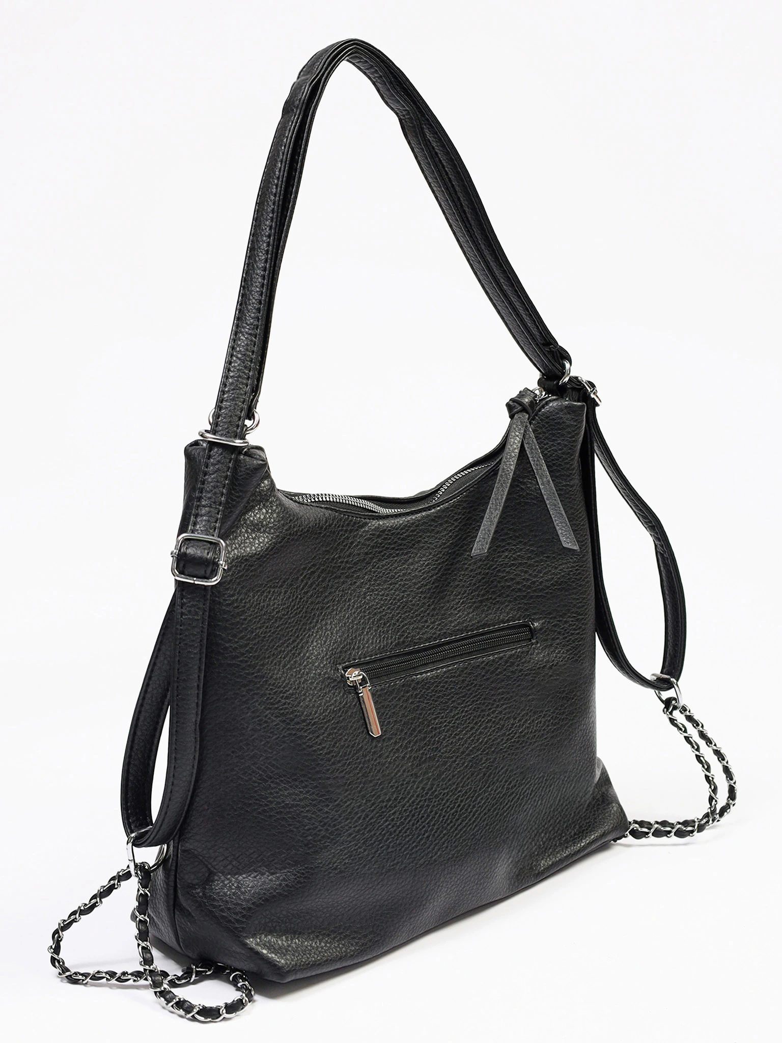 Сумка-шоппер с декоративными цепочками в ассортименте